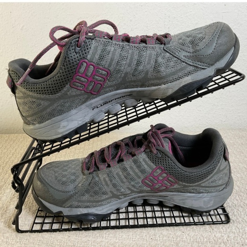 Columbia Conspiracy III OutDry Waterproof Trail Shoes Grey Purple Womens 7.5 - Picture 6 of 12